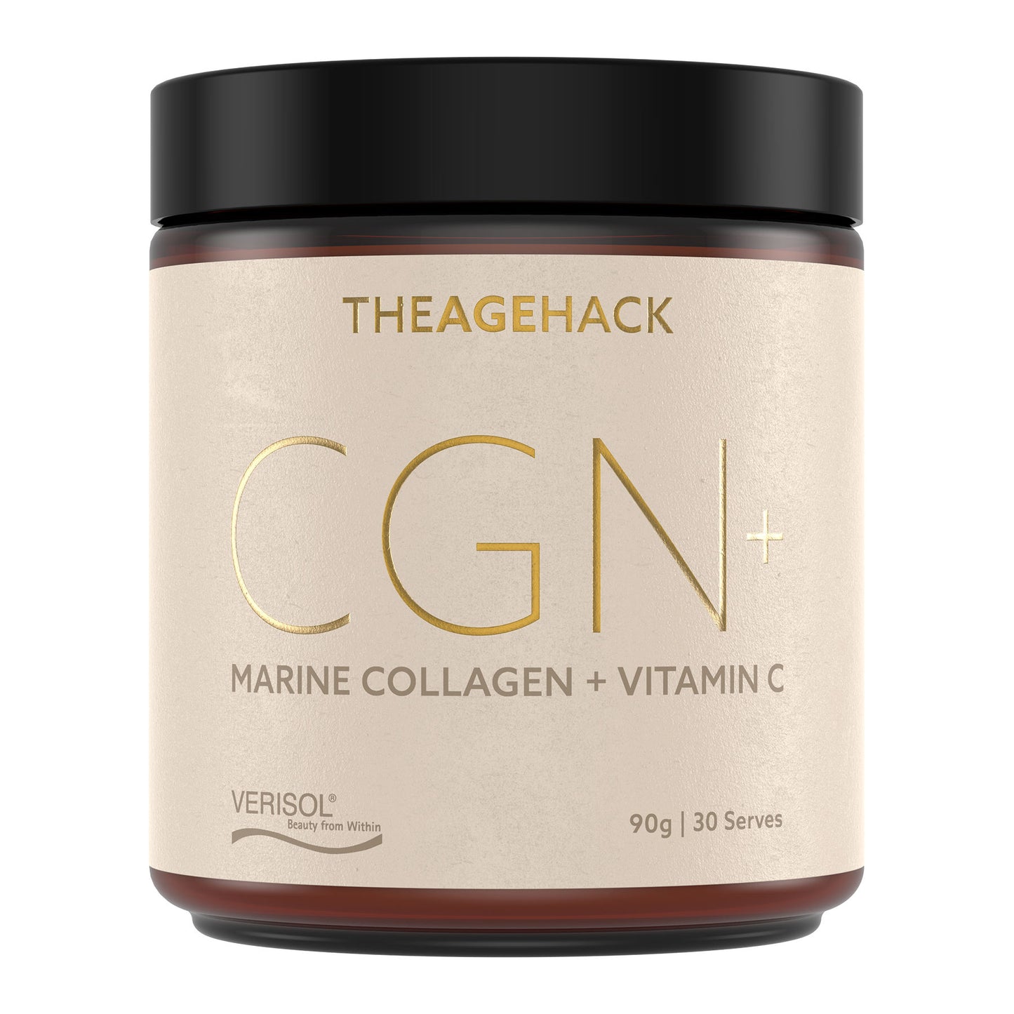 TheAgeHack CGN+ Marine Collagen + Vitamin C (90g, 30 Serves)