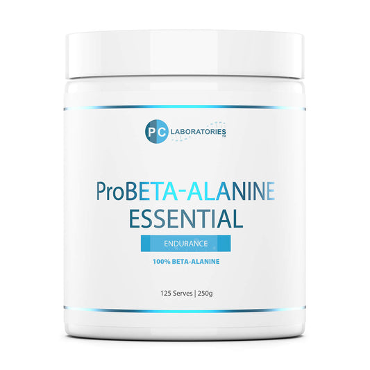 Container of PC Laboratories ProBETA-ALANINE Essential on a white background