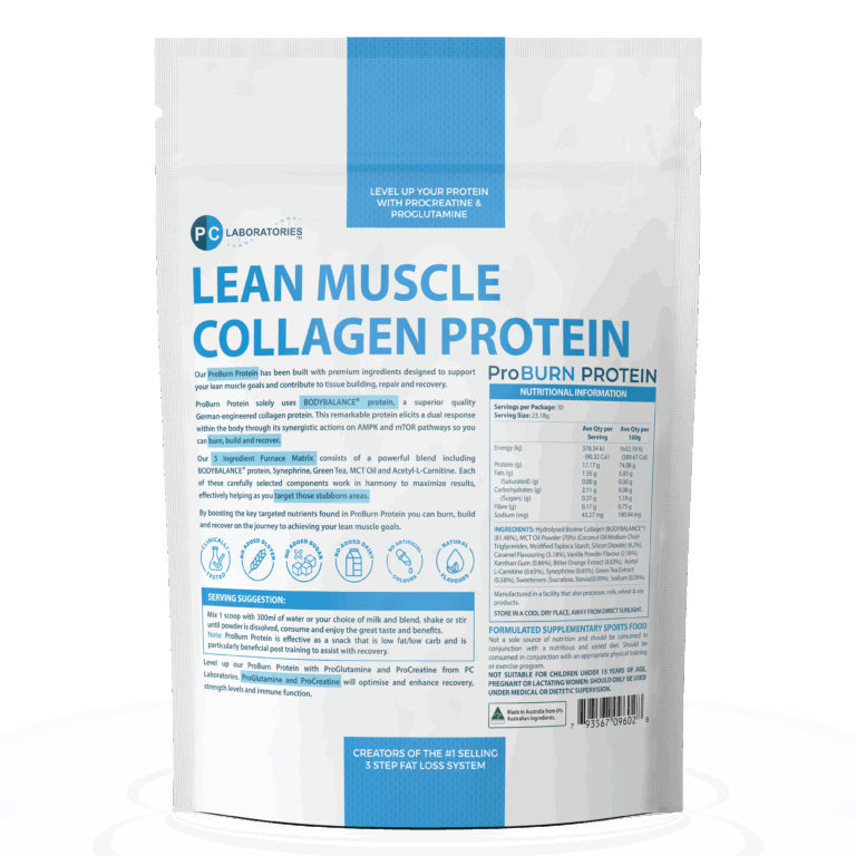 PC Laboratories ProBURN Protein – Lightly Salted Caramel (687g, 30 Serves)