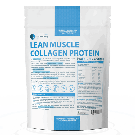PC Laboratories ProBURN Protein – Lightly Salted Caramel (687g, 30 Serves)