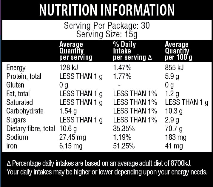Qenda Everyday Fibre Original 450g – Organic Fibre Supplement for Gut Health & Energy