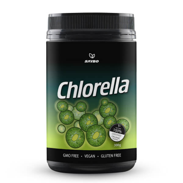 SAYBO Chlorella 300g – Premium Organic Chlorella Pyrenoidosa for Detox & Alkalizing