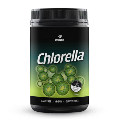 SAYBO Chlorella 300g – Premium Organic Chlorella Pyrenoidosa for Detox & Alkalizing