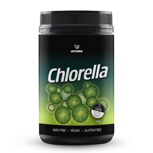 SAYBO Chlorella 300g – Premium Organic Chlorella Pyrenoidosa for Detox & Alkalizing