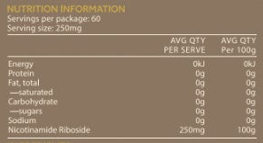 TheAgeHack NR Powder – 15g (60 Serves)
